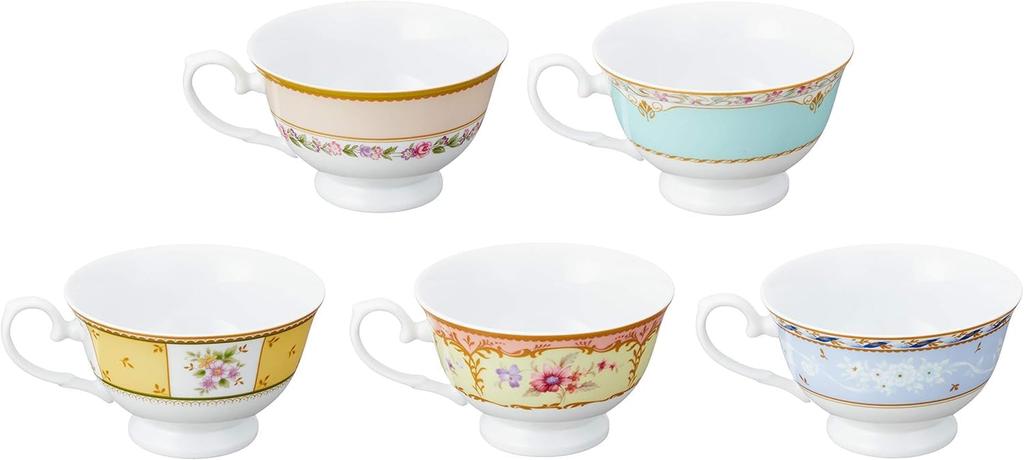 NARUMI Floral Boutique Tea 16-Piece Set, Microwaveable, 41721-33461