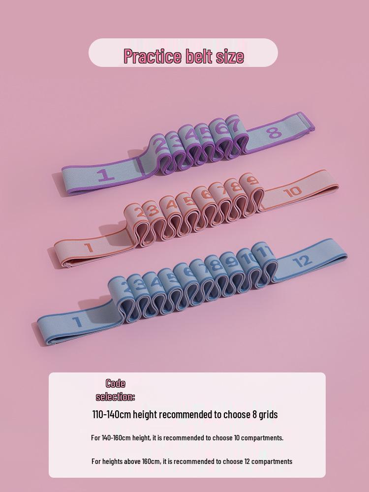 Elastisches Widerstandsband für Kindertanztraining – Erhältlich in 10 oder 12 Feldern für Yoga, Lateinamerikanischen und Chinesischen Tanz