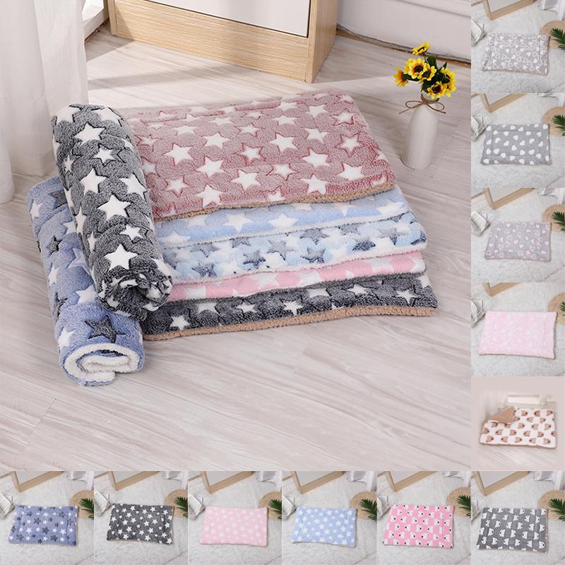 Buy Pet Puppy Dog Fleece Pad Pet Blanket Flannel Soft Bed Mat Sleeping