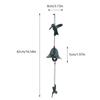 16.54in Hanging Wind Chimes Metal Outdoor Wind Decor Yard Wind Chimes  Patio Ornament