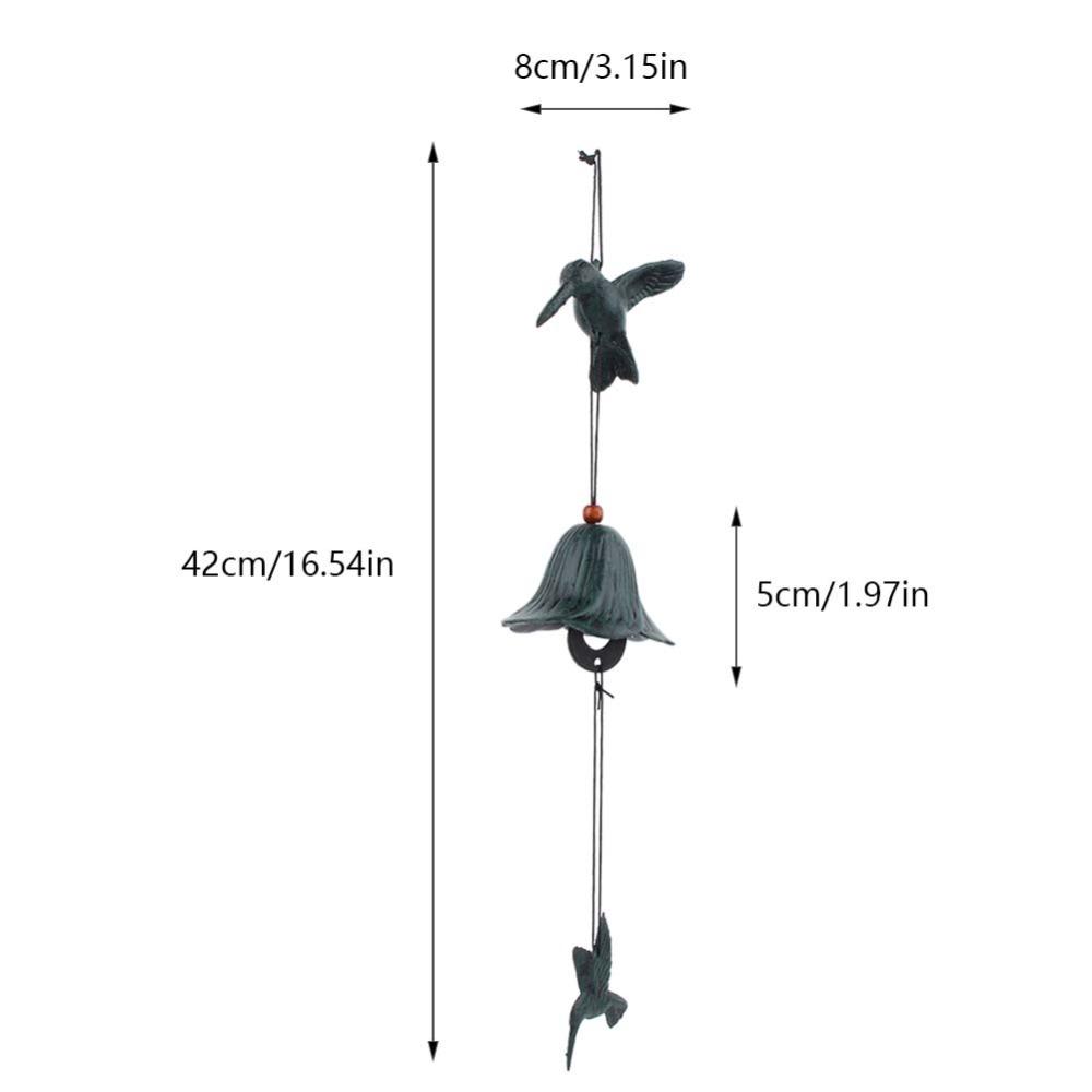 16.54in Hanging Wind Chimes Metal Outdoor Wind Decor Yard Wind Chimes Patio Ornament