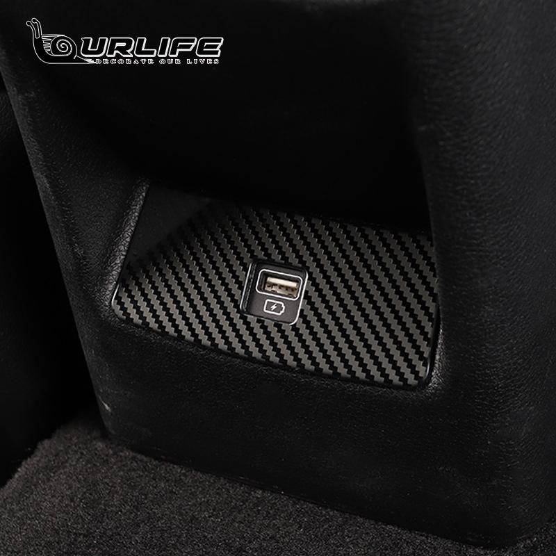 Car Door Window Switch Cover AC Outlet Armrest Trims Set Carbon Fiber Styling  For Kia Optima K5