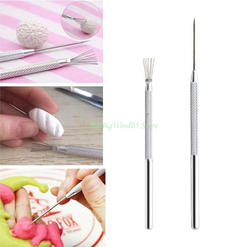 24TE Ceramic Clay Tools Set Rolling Clay Pins Cutting Mud Creasing Knives Supplies