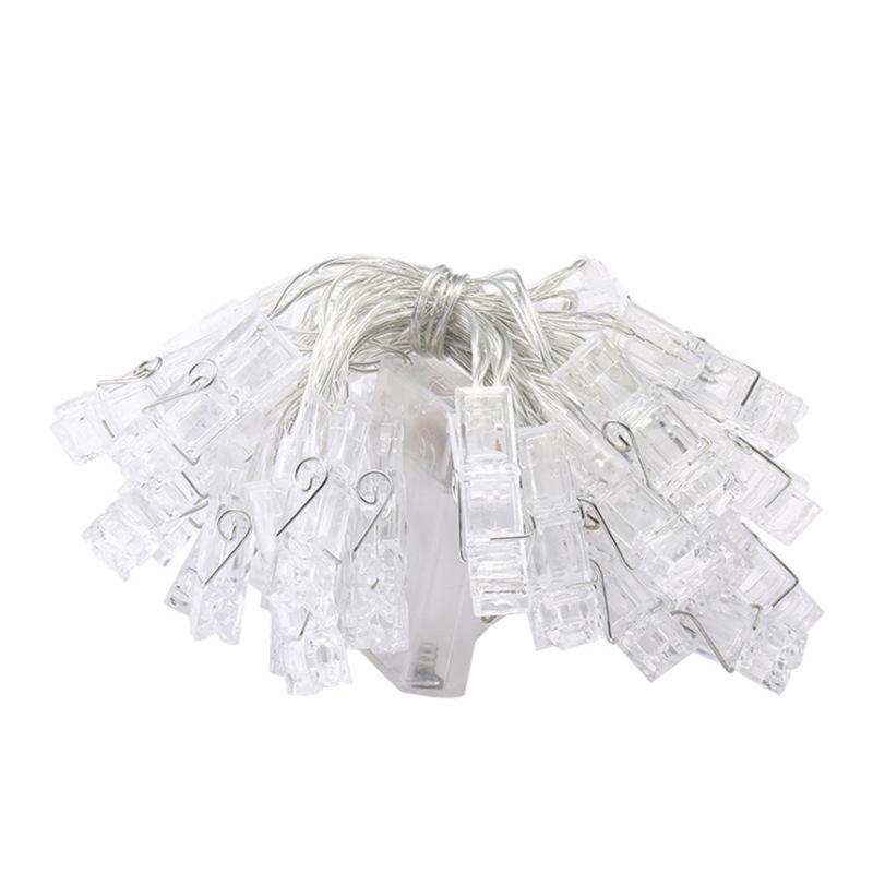 LED Photo Clip String Lights - Creative Indoor Fairy Lights for Postcards and Christmas Decor