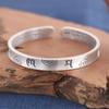 Ethnic Style Auspicious Clouds Bangle for Lady Hand Accessories Blessing Prajnaparamita Heart Sutra Bangle Men Jewelry