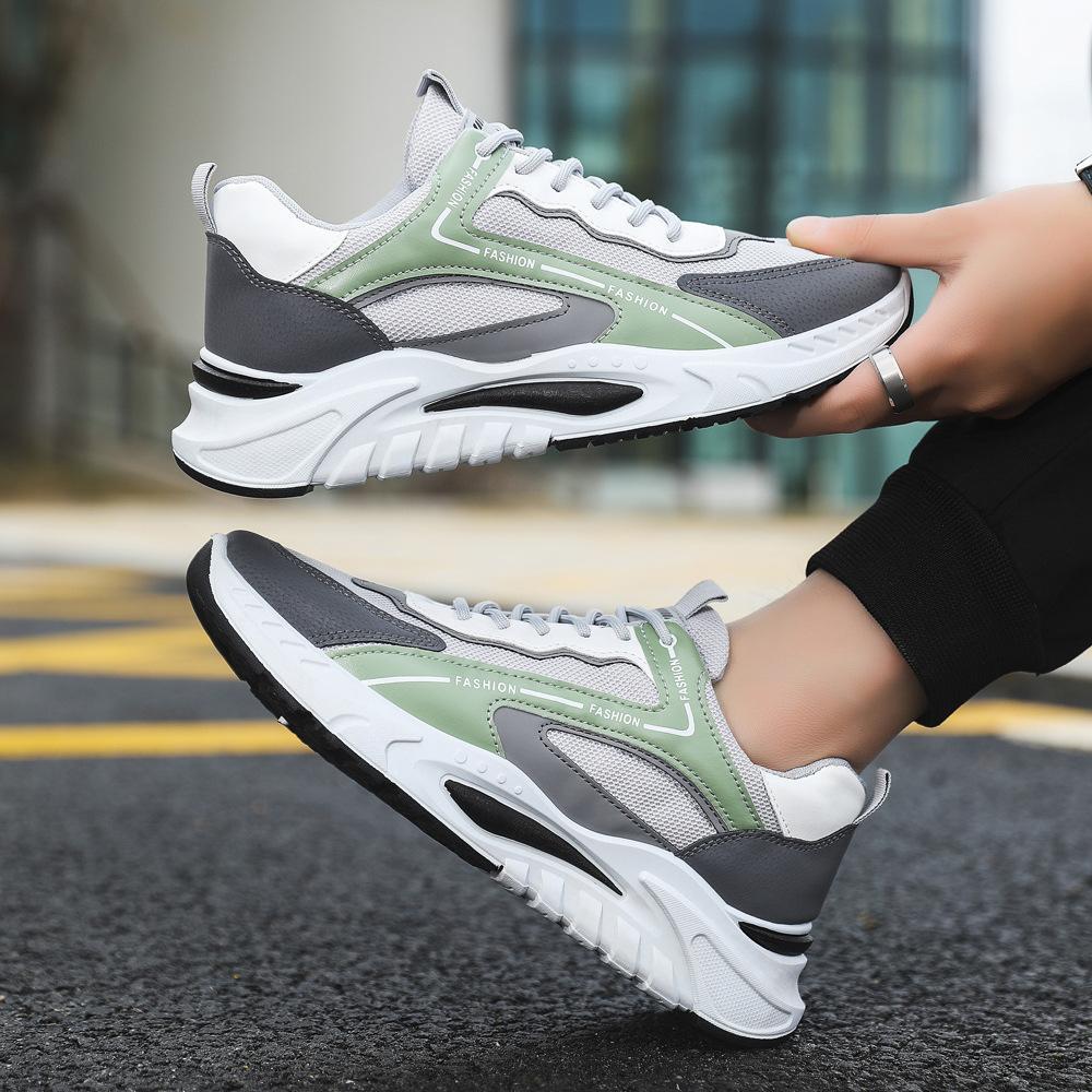 Men's Shoes 2023 New Fashion Casual Trendy Shoes Comfortable Breathable Manufacturers Cross-border Wholesale Comfortable Student Sports Men's Shoes