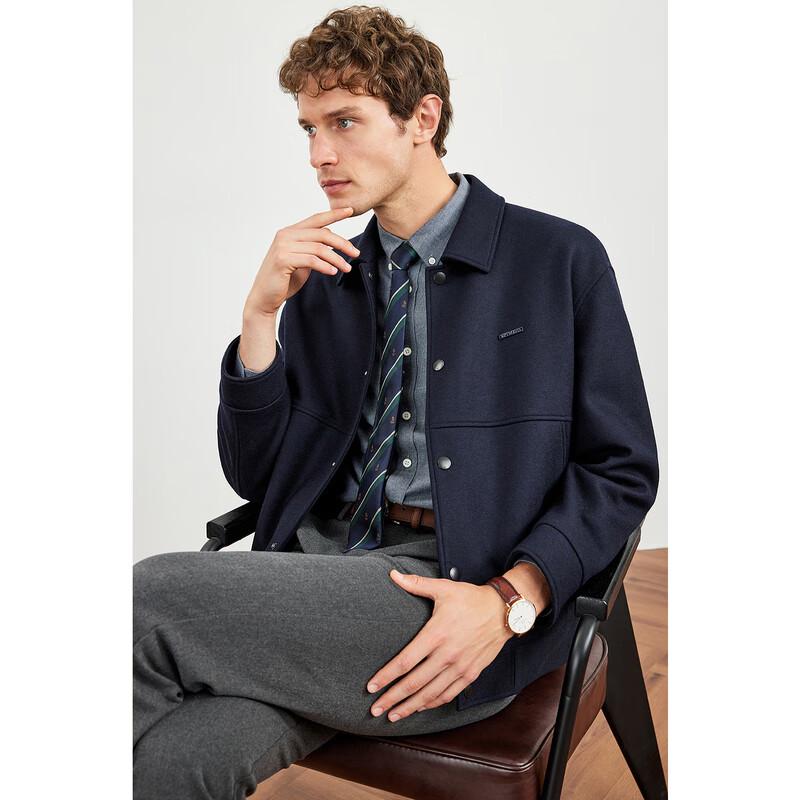 

Qipilang Men s Wool Blend Utility Jacket 180