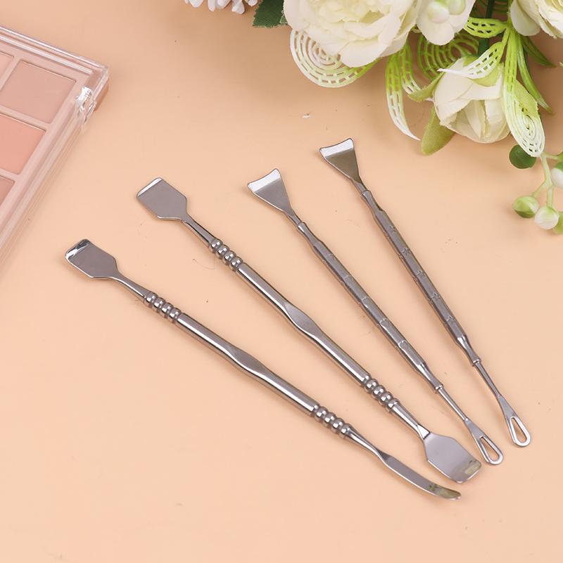 Doppelkopf Edelstahl Mitesser Schaber Beauty Werkzeug zur Gesichts Porenreinigung Komedonen Mitesser Ausdrücken Makel Entferner