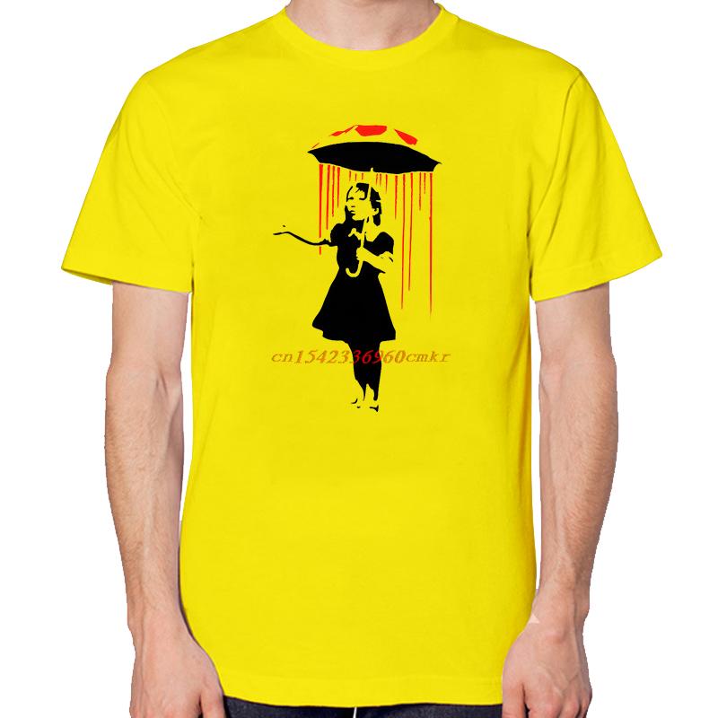 Blood Rain Girl With Umbrella Fashion Funny Streetwear Print T Shirt Summer Cotton Tees Tops Oneck New Shirts And Tshirts