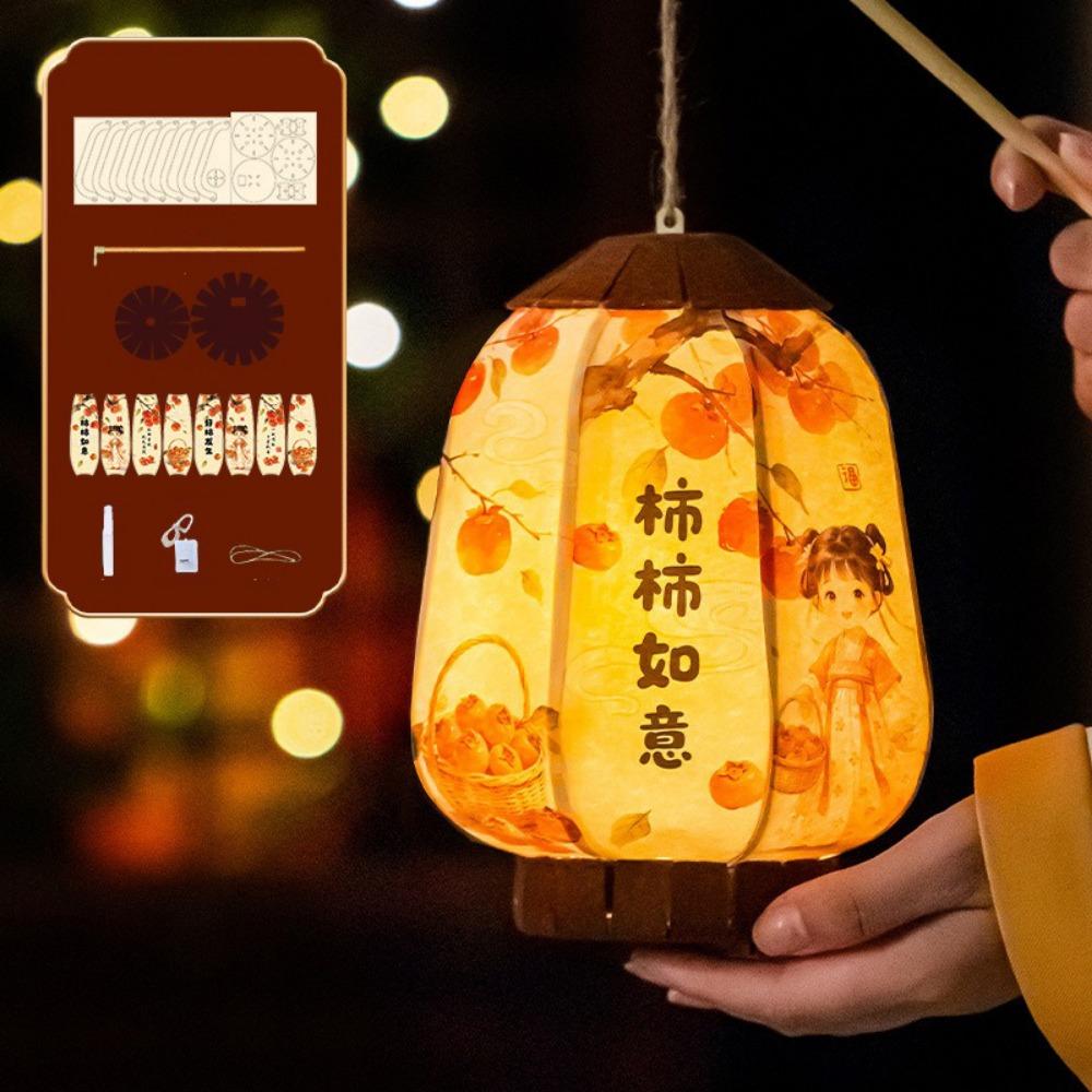 Vintage Lantern Material Kit Luminous Handheld Antique Lanterns Hanfu Dress Cosplay