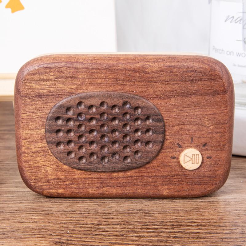 Baby's Beech Cartridge Box Storage Teeth Creative Modeling Commemorative Preservation Wooden Ornaments