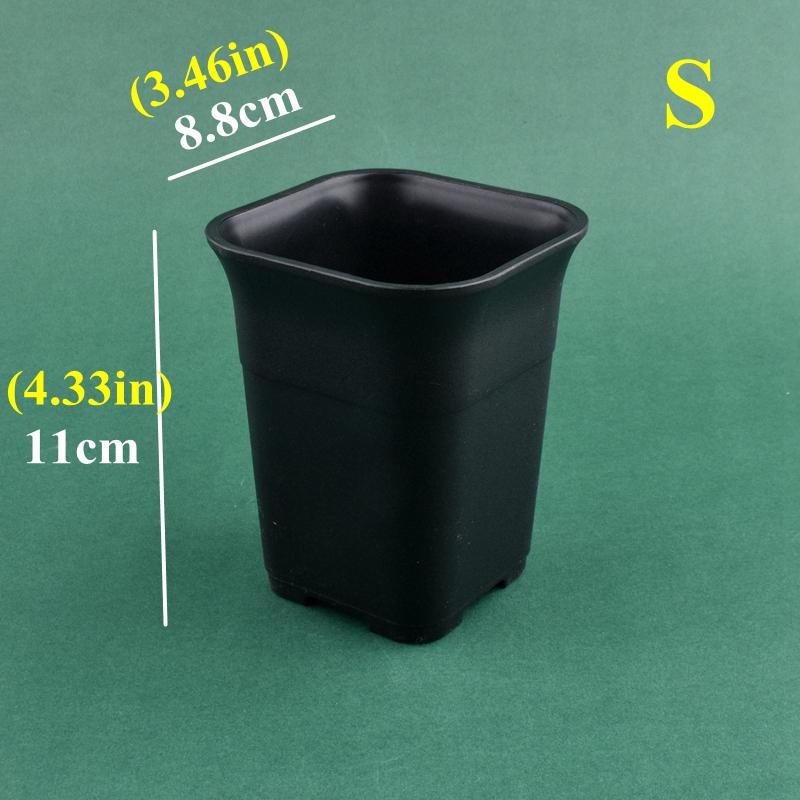 5/10Pcs Thickened Flowerpot High Waist Square Succulent Cactus Root Control Pot Plant Growing Container Garden Flower Planter