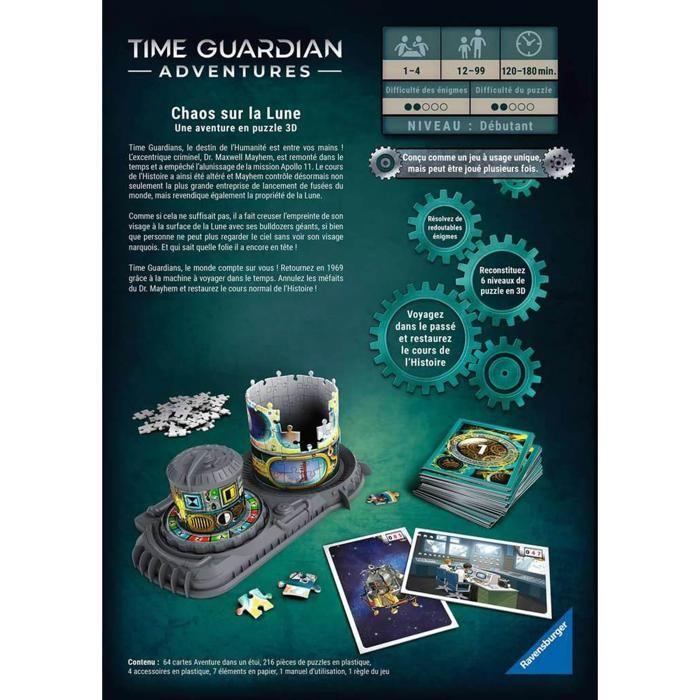 Puzzle 3D 216 pièces : Time Guardian Adventures : Chaos sur la Lune
