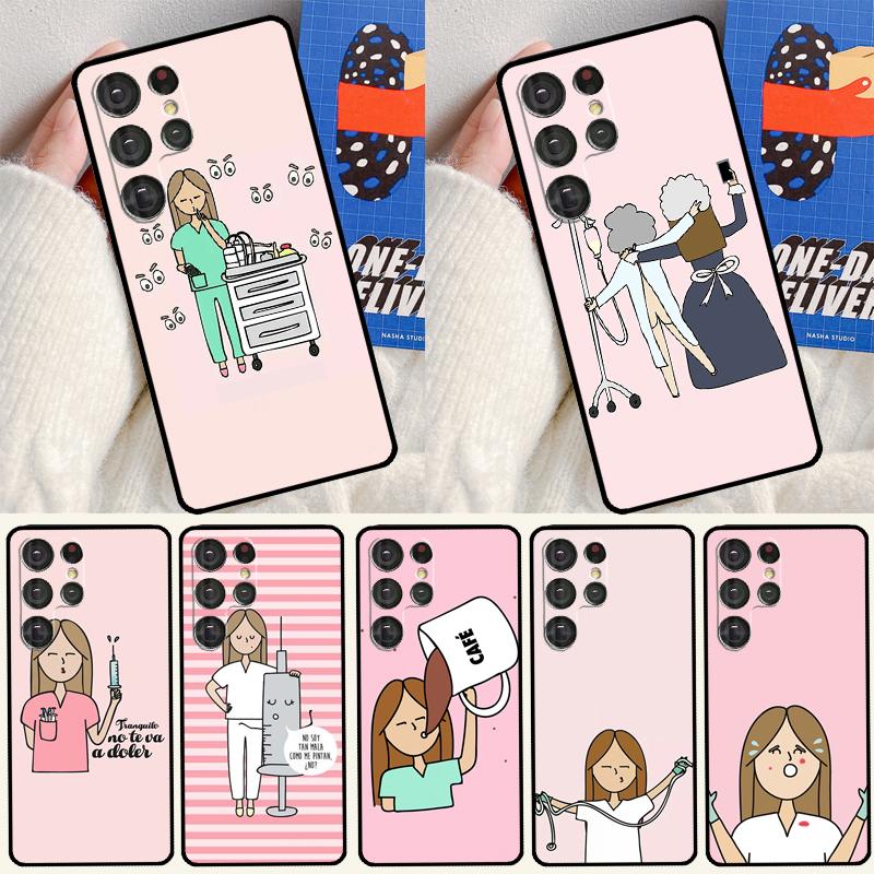 Nurse Doctor Dentist Soft Case For Samsung Galaxy S25 Ultra S9 S10 S20 S21 S22 S23 S24 Plus S24 FE Funda Cover