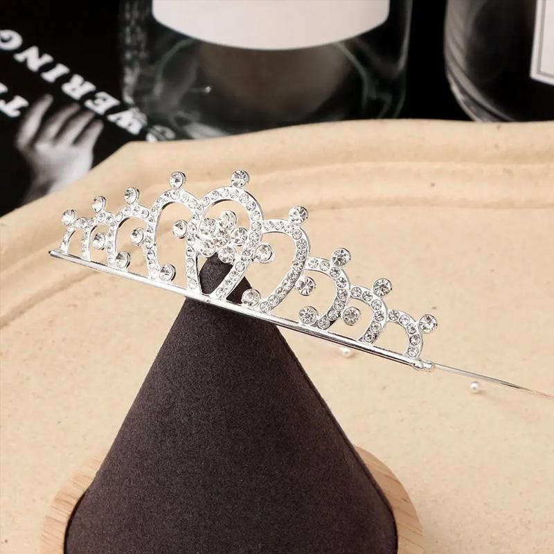 1PC Crystal Exquisite Rhinestone Children Girls Jewelry Gifts Hair Accessories Wedding Tiaras Queen Princess Crown Women Headband