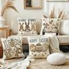 Easter Bunny Truck Egg Pillow Covers - Farmhouse Spring Summer Indoor Outdoor Home Decor