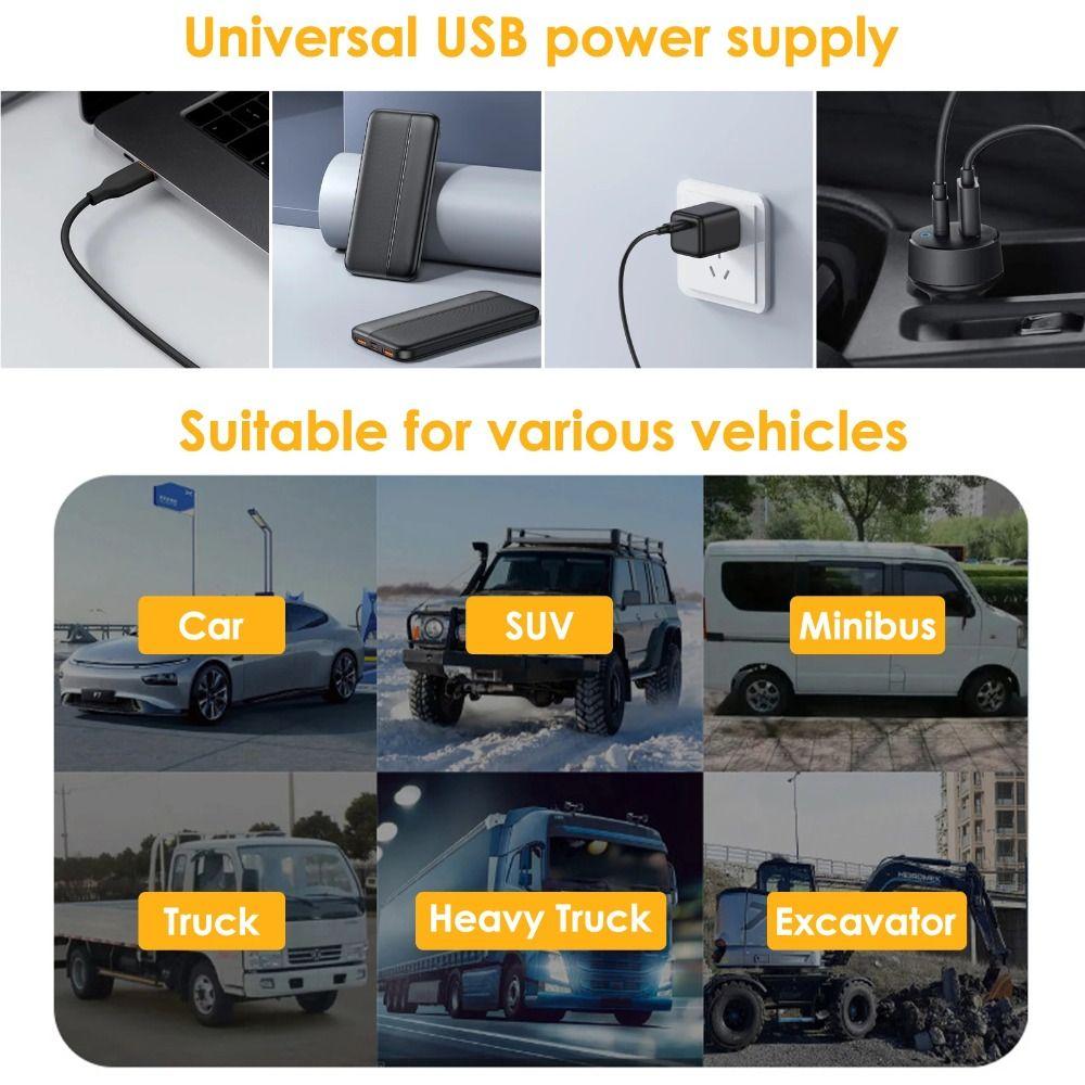 Adjustable Car Fan Vehicle-mounted Electric Magnetic Fan Universal Cooling Fan  Auto