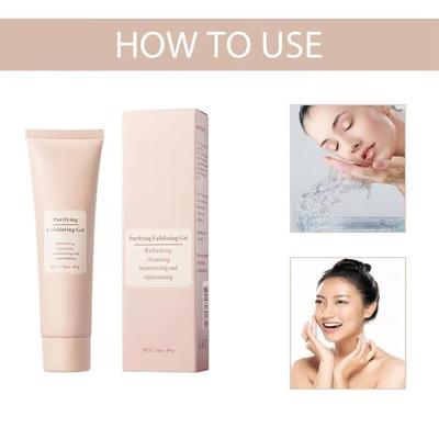 Purifying Exfoliating Gel for Face | Gentle Peeling Cleanser for Dead Skin Removal | Hydrating & Skin Brightening Formula | 50g | For All Skin Ty