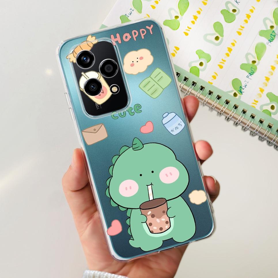 For Honor 200 Lite Phone Cover Case Cool Cartoon Dragon Space Man Cute Cat Funda Soft Clear Silicone Huawei Honor 200 Pro 200 5G