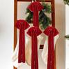 Velvet Christmas Bow 22 * 45cm Large Christmas Atmosphere Staircase Wreath Decoration Bow Christmas Tree Top Decoration