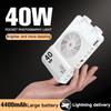 40W LED Camera Light 2800K-9000K RGB Video Light 4400mAh Rechargeable Handheld Fill Light Photography Lighting