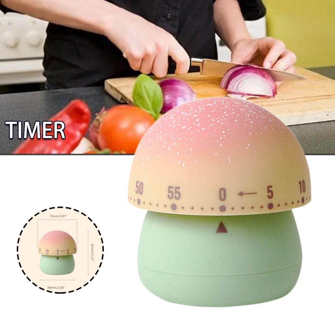 

PDTO Механический кухонный таймер Милый грибной таймер 60-минутный таймер обратного отсчета Таймер для яиц