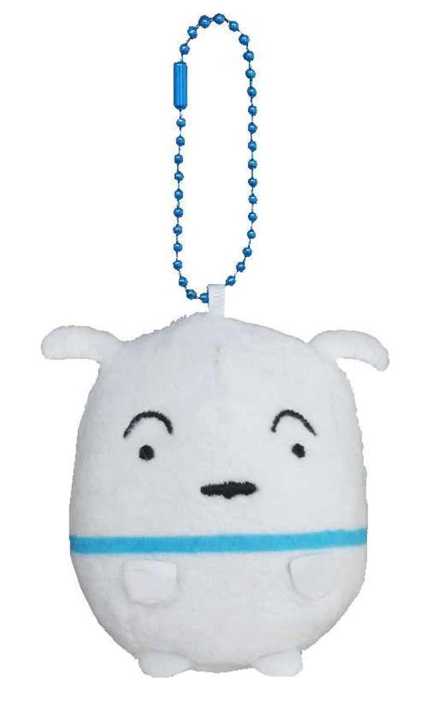 Crayon Shin-chan Beanbag Mascot with Ball Chain, Shiro (CS-0088B)