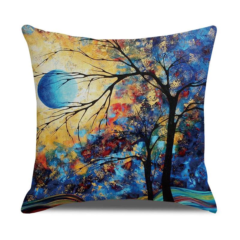 Printed Pillowcases, Linen Pillows, Sofa Pillows, Home Decoration Pillows