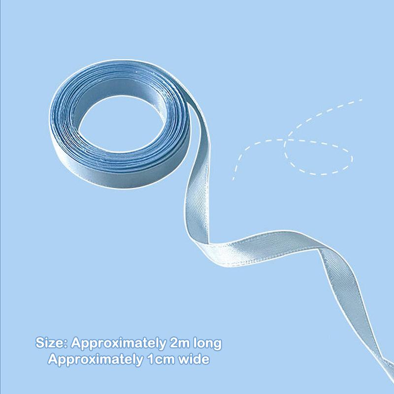 2M Geflochtenes Band Haarband Band Seidenhaargummi Stirnband Weibliche Schleife Twist Haarseil Pferdeschwanzhalter Haarschmuck