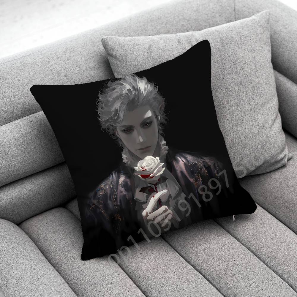 B-Baldurs G-Gate 3 Astarion Throw Pillow Case For 55x55cm 40x40cm 45x45cm 50x50cm 30x30cm Square Office Pillowship Cover