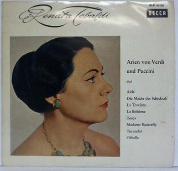 LP Record RENATA TEBALDI - Arien Von Verdi Und Puccini BLK16138 Decca Germany Classical Used