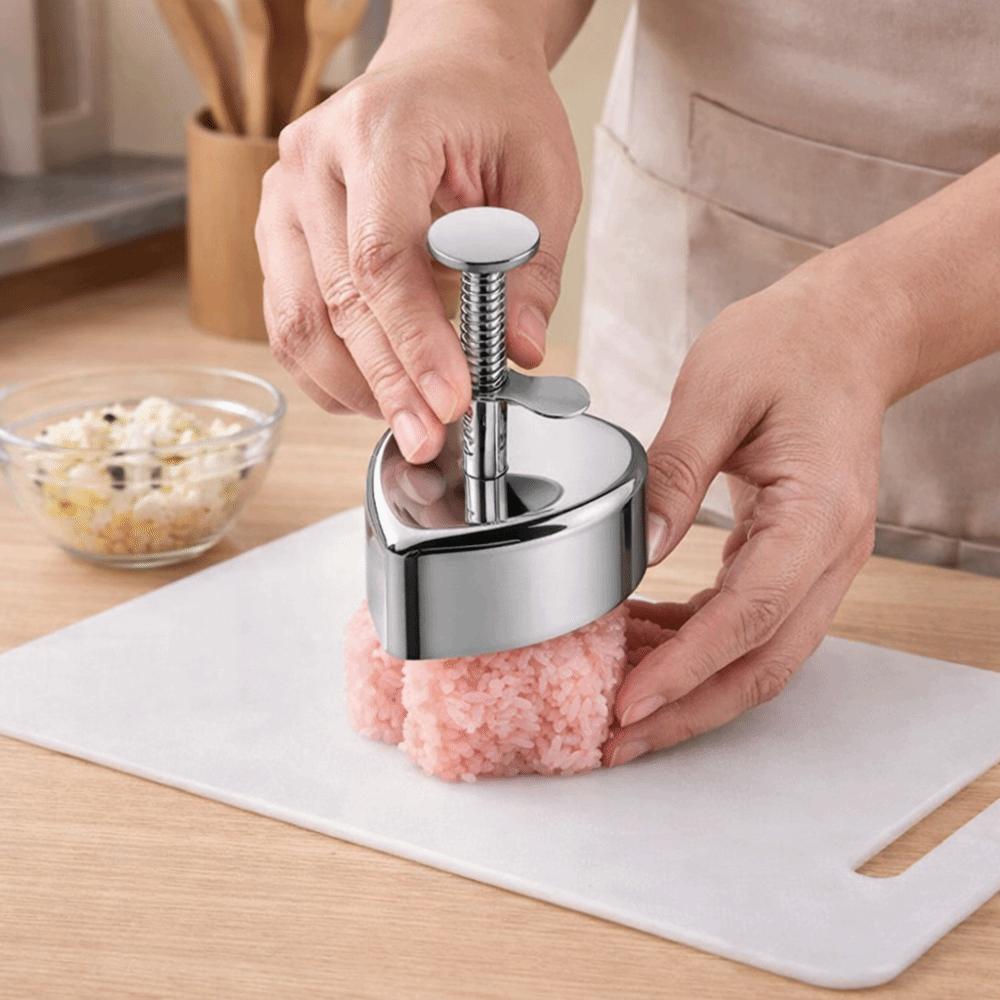 Stainless Steel Rice Ball Mold Round Sushi Rice Ball Maker Dessert Mold Onigiri Mold  Kids Lunch