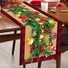 New New Year Christmas Table Runner Xmas Party Navidad Gift Merry Christmas Decorations Flag Cover Table Cover Party Ornament