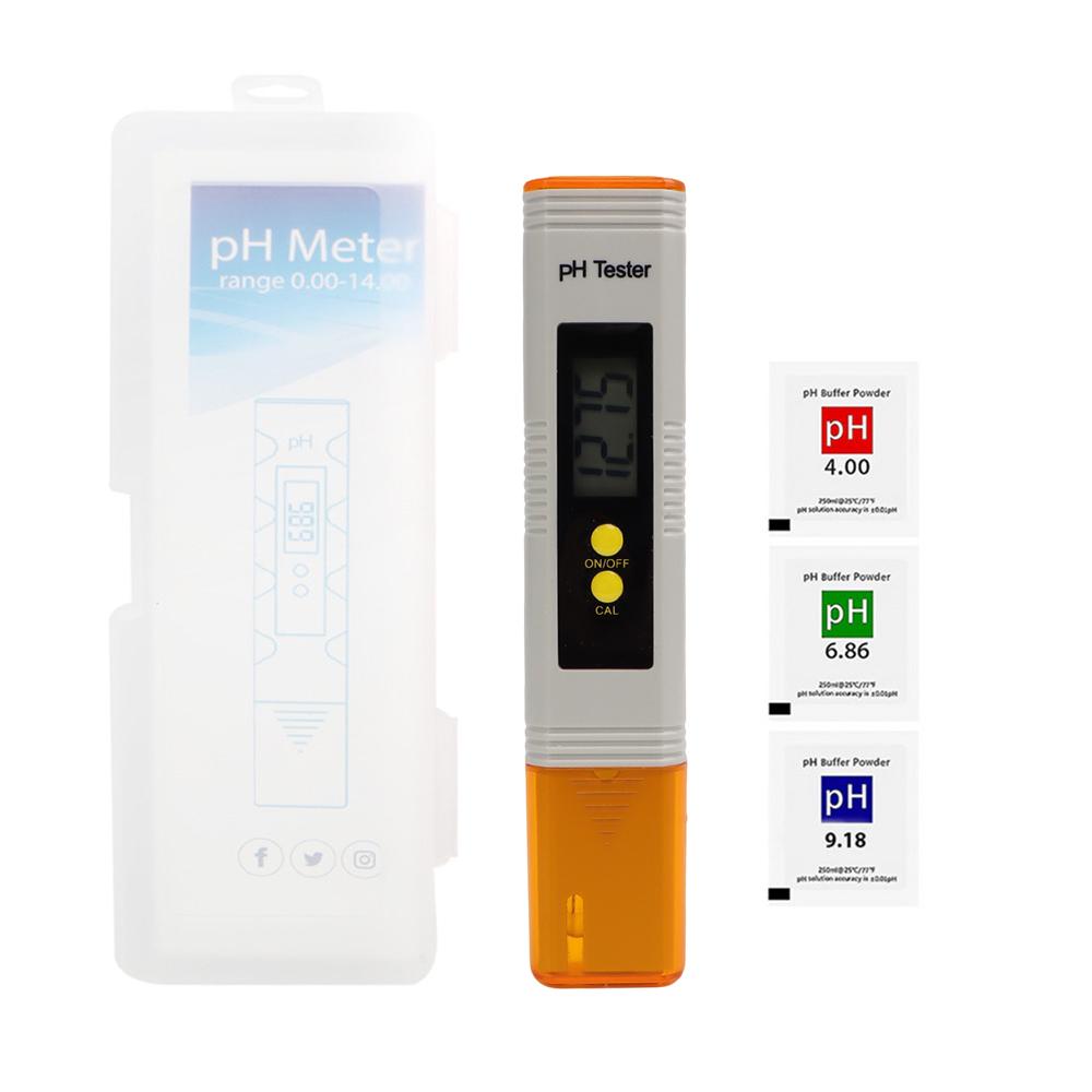 0-14 PH Meter Digital PH Tester 0.01 High Precision Water Quality Tester Handheld PH Test Pen for Aquarium Filter Pool