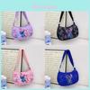 Disney Stitch Girls Cartoon Nylon Shoulder Bag For Kids With Breathable Design