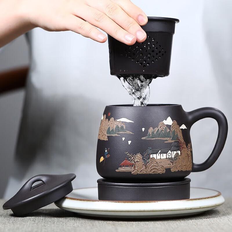 Yixing Zisha Clay Painted Teacup