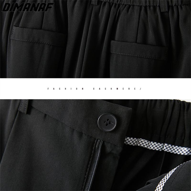 DIMANAF 2023 Plus Size Långa Sommarbyxor Raka Casual Dambyxor Lösa Kvinnliga Basic Byxor GråVida Benbyxor 4XL