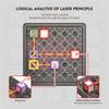 Interaktives Eltern-Kind Laser-Labyrinth Stapelturm DIY Lern-Tischspiel für Kinder