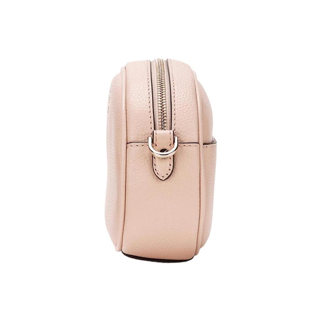 Michael Kors MK Jet Set Letter Logo Chain Solid Color Commuter Leather Camera Bag Women Shoulder Bag Nude-Pink 32S1GT9C0L-SOFTPINK