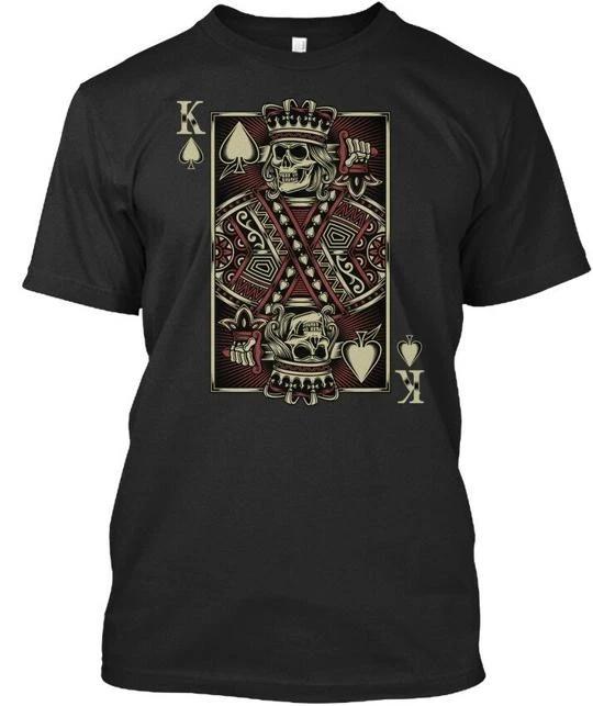 

Покерный Король Смешная футболка Holdem Сделано в США Размеры от S до 5XL S