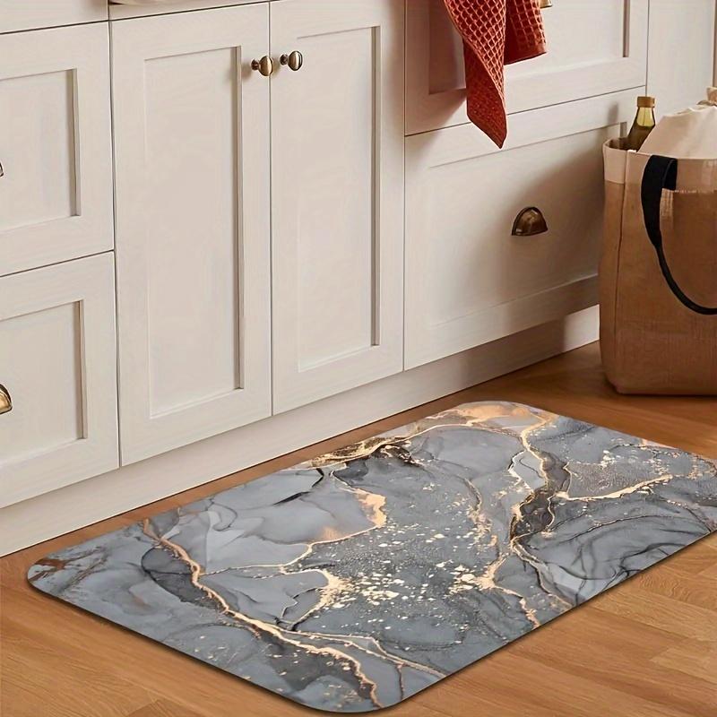 Luxury Marble Door Mat Gold Grey Abstract Area Rug Non-slip Floor Mat for Living Room Bedroom Entrance Home Decor Carpet