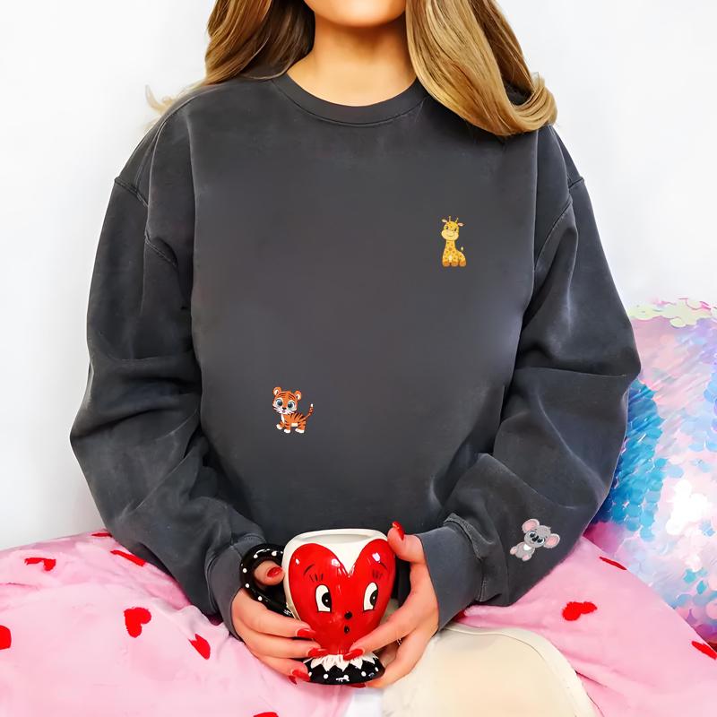 Little Animals Sheet Custom Iron On Transfer Easy To Cut Parches Ropa Clothes Stickers Diy T-Shirt Jeans Heat Transfer Sticker