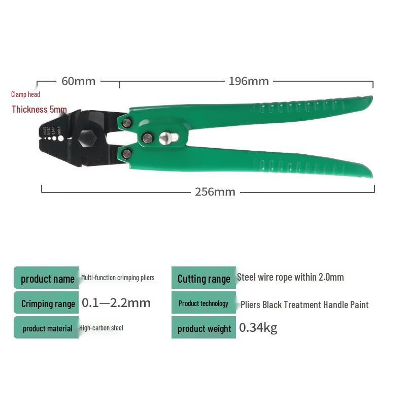 

8-Shape Aluminum Ferrule Crimping Tool
