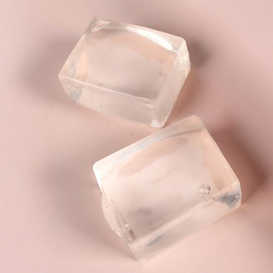 1/2/3Pcs Transparent Ice Cube Squeeze Toy Anxiety Relief Stress Ball Sensory Toy Soft Stress Ball Stretchy Cube Pinch Toy Party Favors