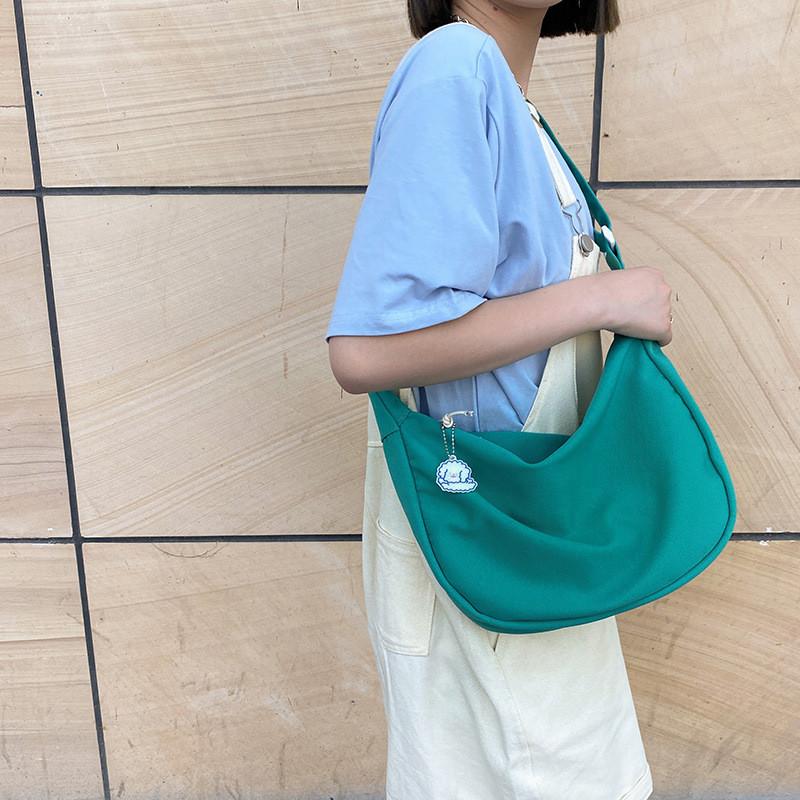 Wasserkühlbeutel Canvas Umhängetasche für Damen Mit Reißverschluss und Blumendruck