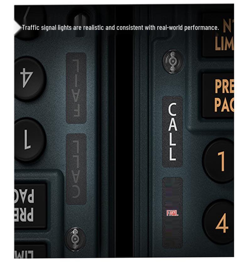 8-listý PFP 3N Letecký joystick pro simulátor PMDG ZIBO