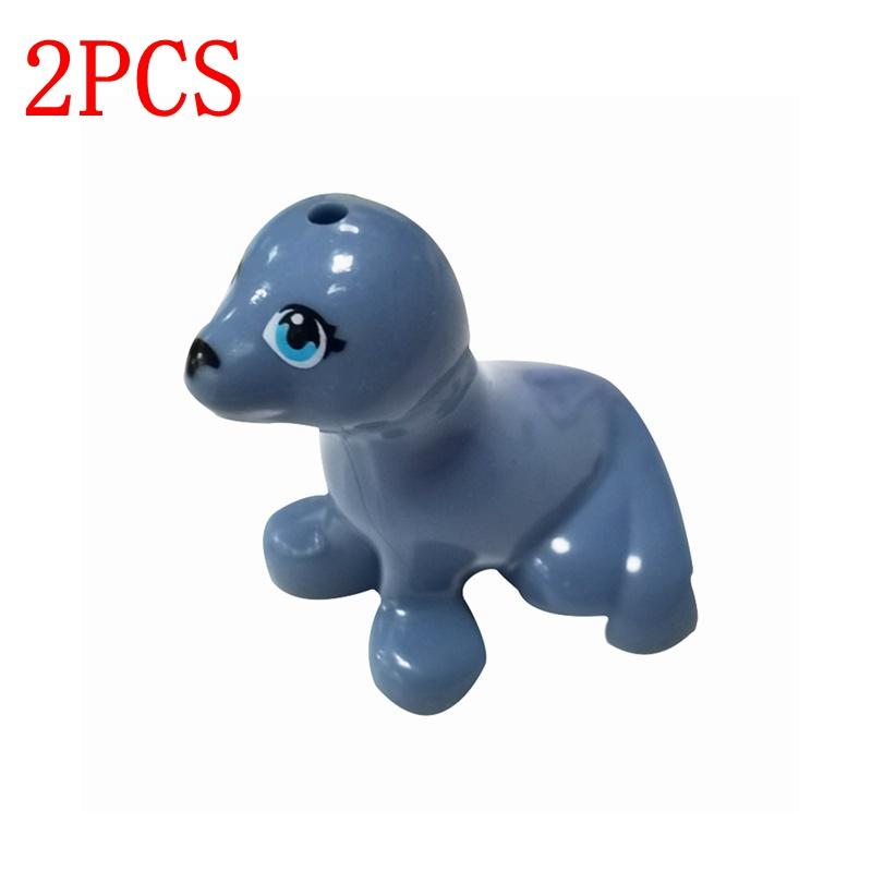 Non-Toxic Moc Animals Sea Zoo Fish Seagull Seal Scorpion Lobster Crab Coral Shell Toys For Children Educational Animals Building Blocks