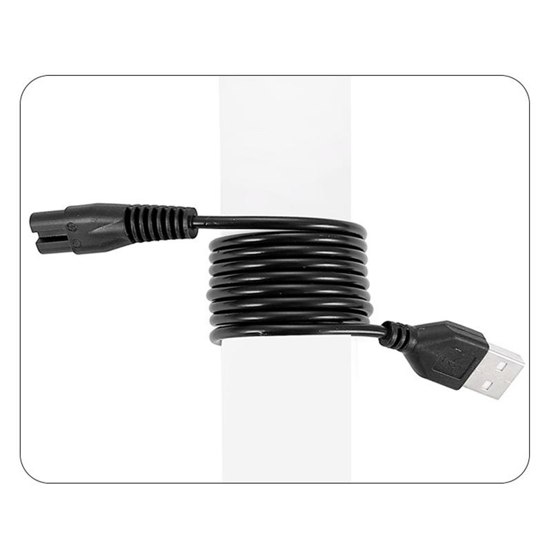 USB 8-förmiges Schwanzladekabel USB-Schnittstelle Rasiererkabel Elektrorasierer Ladekabel 8-förmiges Schwanzkabel