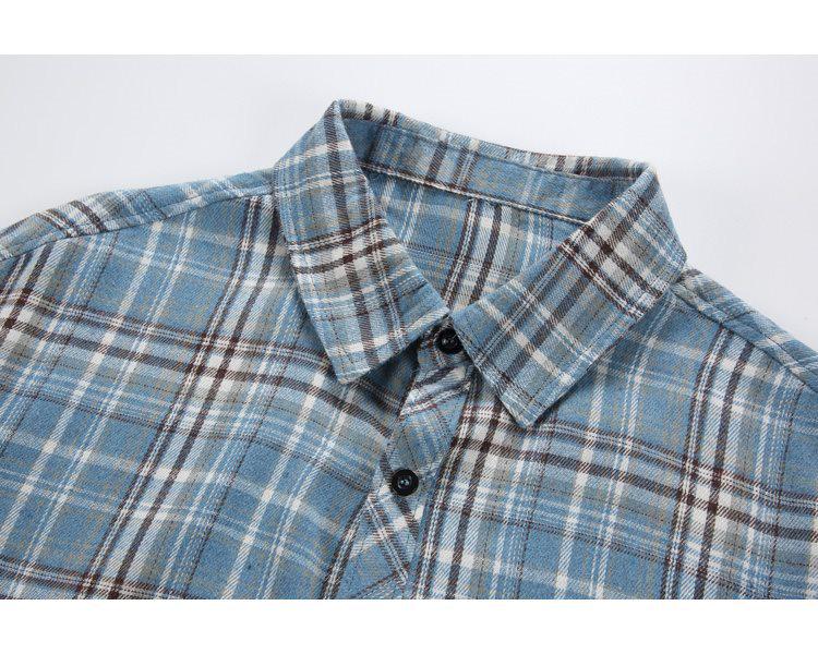 Special Offer: Men's Plus Size Retro Plaid Casual Short Sleeve Shirt