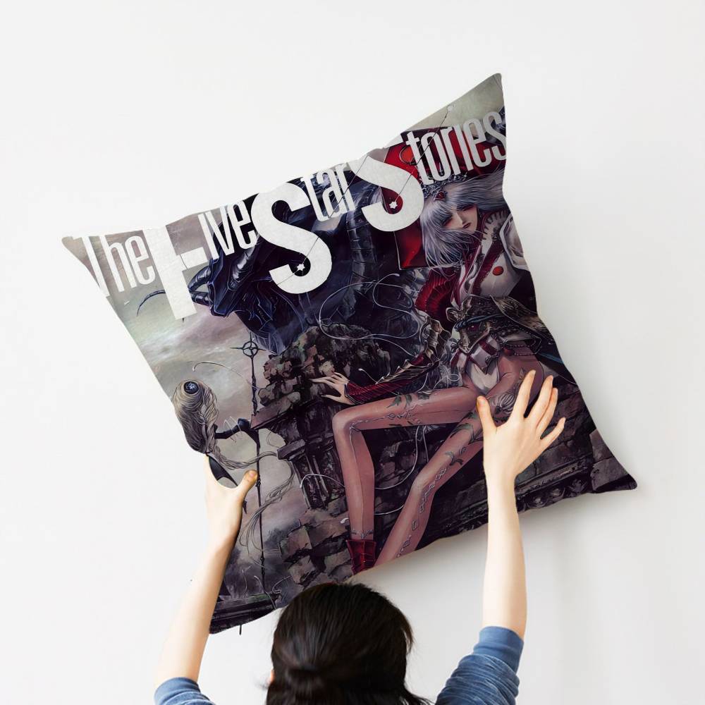 Five Star Stories Anime Cushion Cover Pillow Cover Decor Pillowcase Printed Cushion Case for Couch